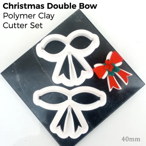 Christmas Bow – Polymer Clay Cutter Set (40mm)