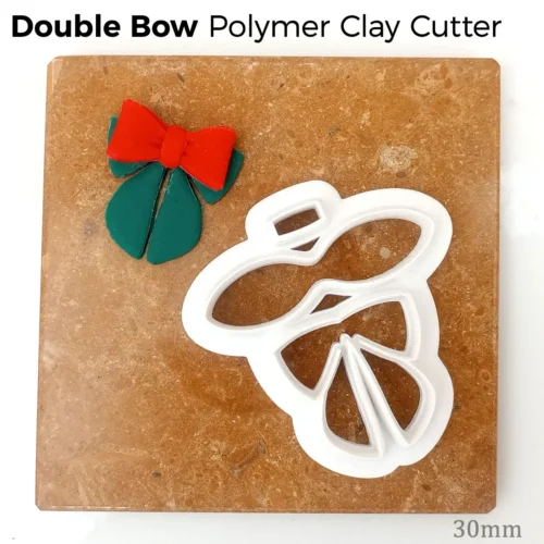 Double Bow Double Bow – Polymer Clay Cutter (30mm)