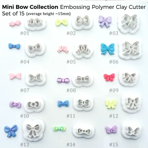 Mini Bow Cutters Single & Collection - Set of 15