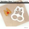 Reindeer Bow – Polymer Clay Cutter (30mm)