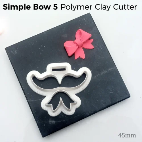 Simple Bow 5 Simple Bow 5 – Polymer Clay Cutter (45mm)
