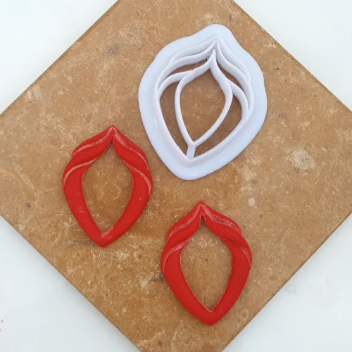 Flame Petal 2 Flame Petal Embossing Polymer Clay Cutter