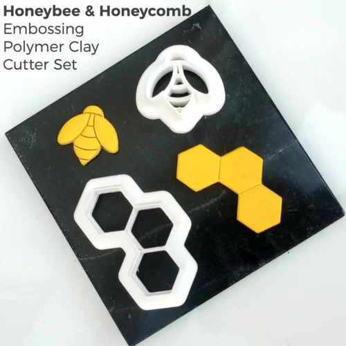 Honeybee & Honeycomb Embossing Clay Cutter Set
