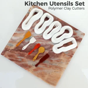 Kitchen Utensils Set of 5 – Polymer Clay Cutter Set