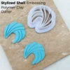Stylized Shell Stylized Shell Embossing Polymer Clay Cutter